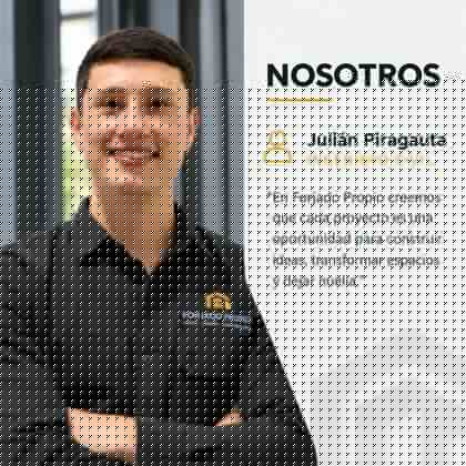 Julián Piragauta, ingeniero civil que lidera Forjado Propio
